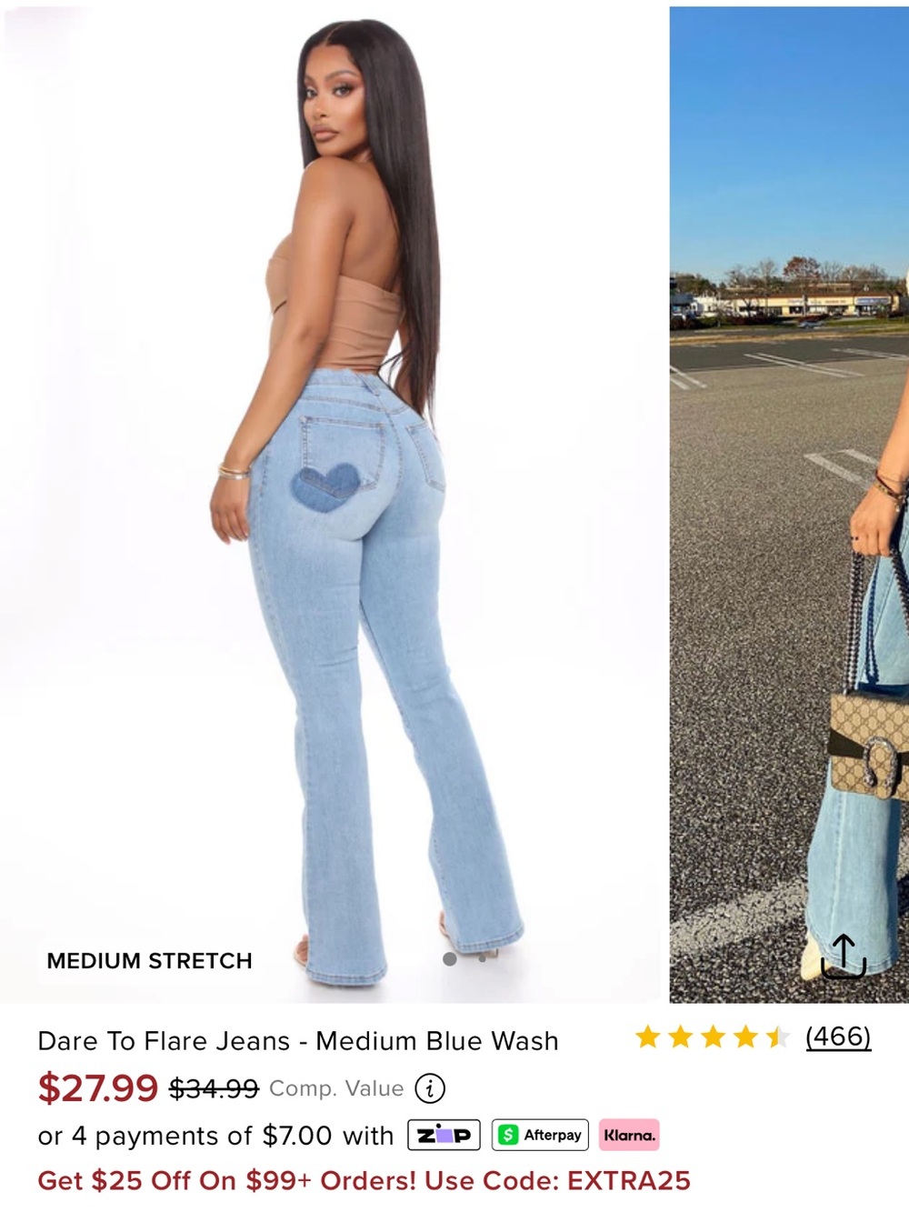 Fashion Nova Light Blue Slim Jeans for Men